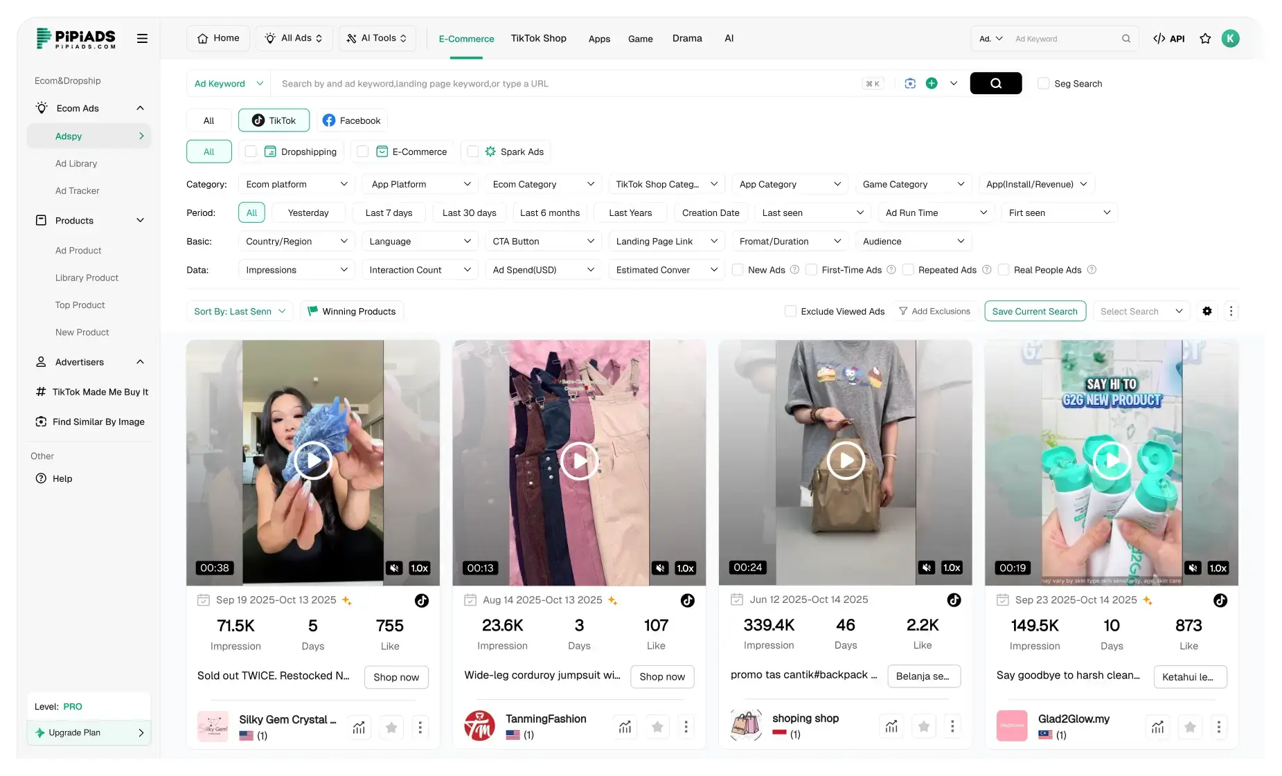 Anúncios TikTok E-commerce