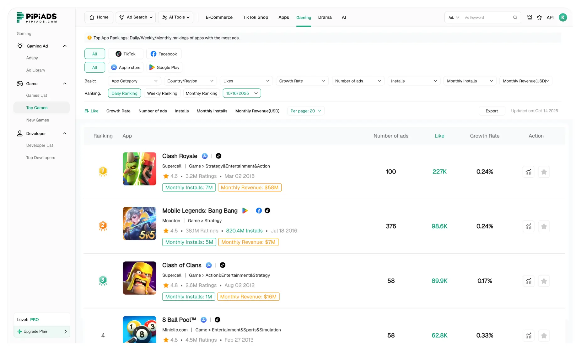 Топ игровых приложений