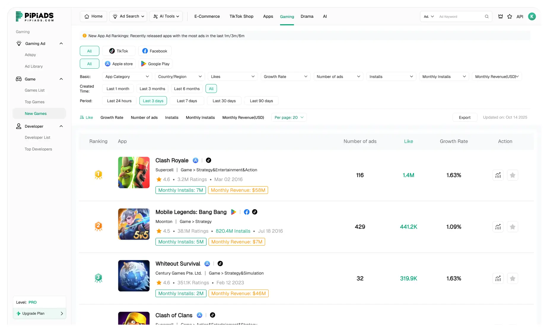 Новые игровые приложения